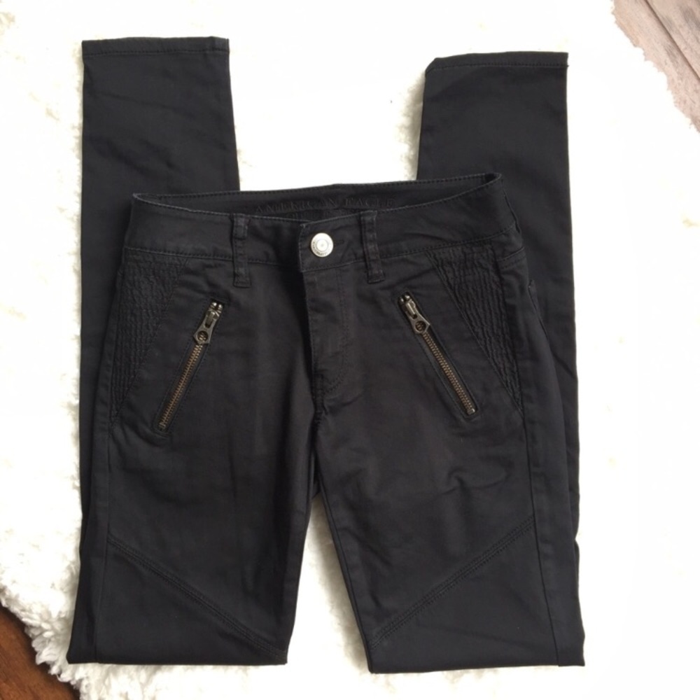 American Eagle Super Stretch Black Jeggings